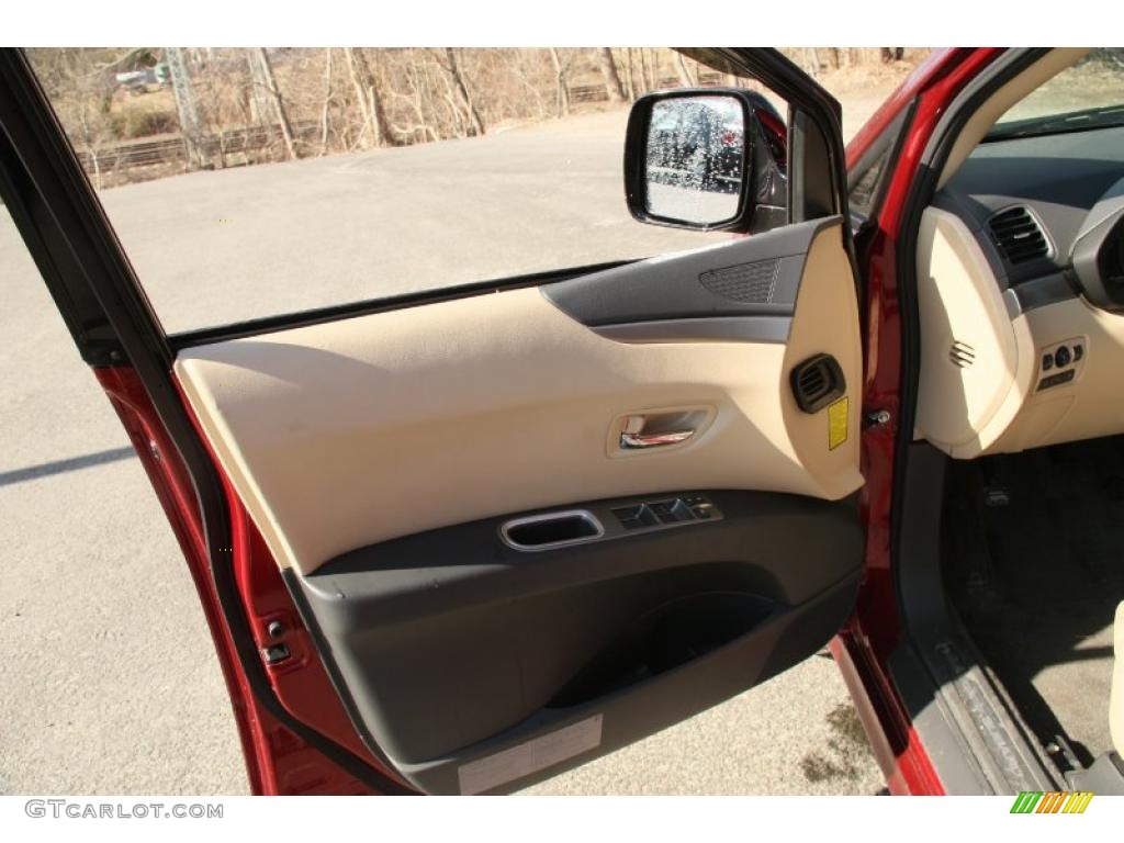 2010 Subaru Tribeca 3.6R Touring Desert Beige Door Panel Photo #46943805