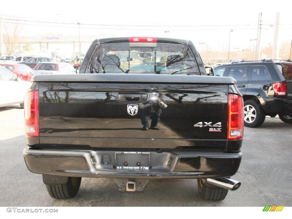 2004 Ram 1500 SLT Regular Cab 4x4 - Black / Dark Slate Gray photo #7