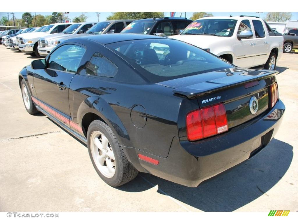 Black 2008 Ford Mustang V6 Premium Coupe Exterior Photo #46944147