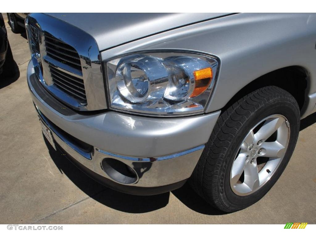 2007 Ram 1500 Big Horn Edition Quad Cab - Bright Silver Metallic / Medium Slate Gray photo #11