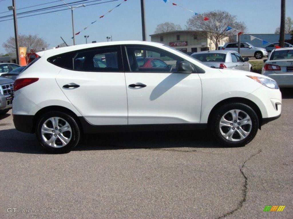 Cotton White 2010 Hyundai Tucson GLS Exterior Photo #46944849