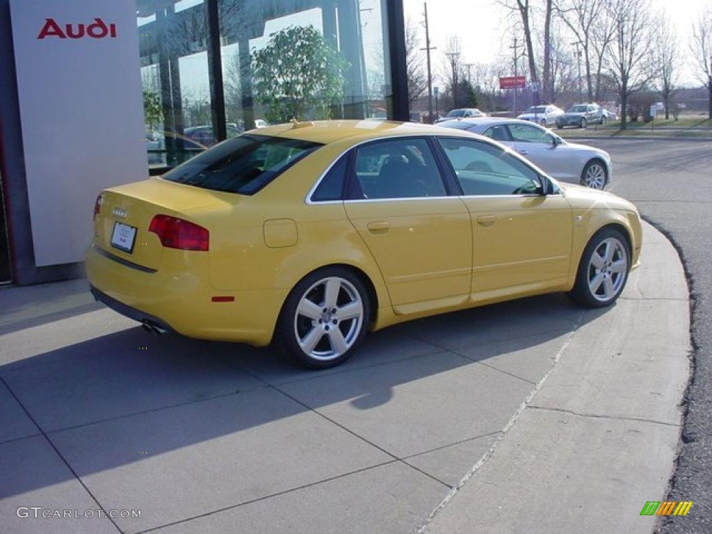 2005 S4 4.2 quattro Sedan - Imola Yellow / Ebony photo #2