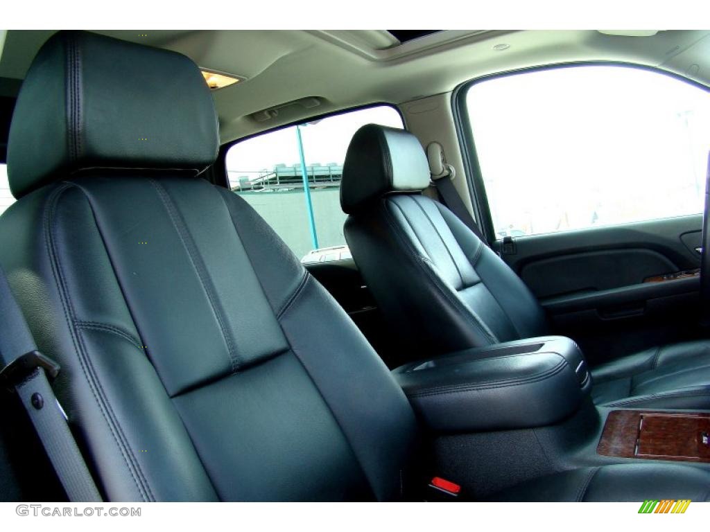 Ebony Interior 2008 Chevrolet Avalanche LTZ 4x4 Photo #46946025