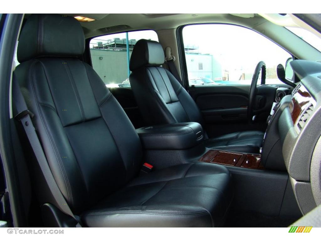 Ebony Interior 2008 Chevrolet Avalanche LTZ 4x4 Photo #46946088