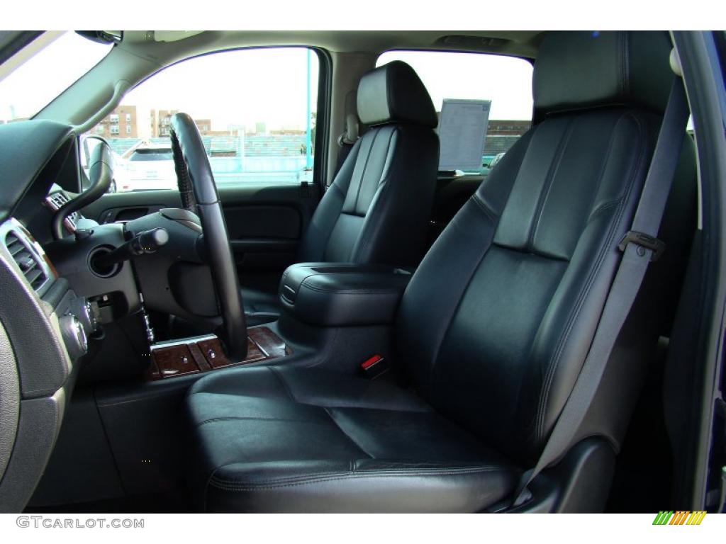 Ebony Interior 2008 Chevrolet Avalanche LTZ 4x4 Photo #46946175