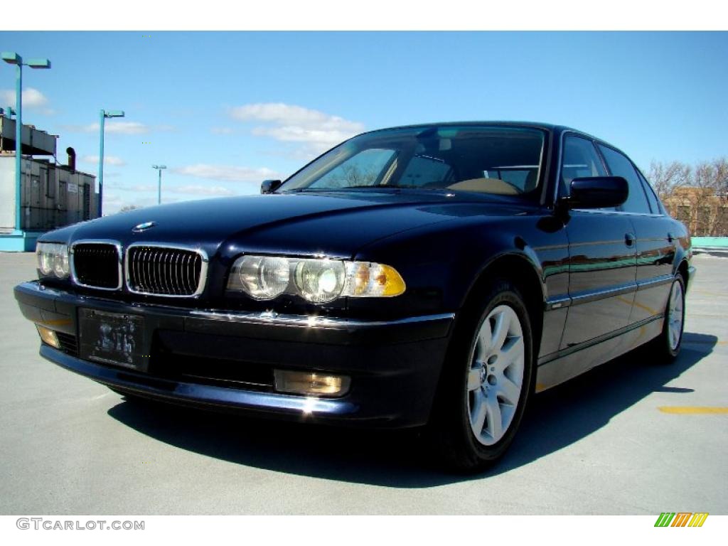 Orient Blue Metallic 2001 BMW 7 Series 740iL Sedan Exterior Photo #46946394