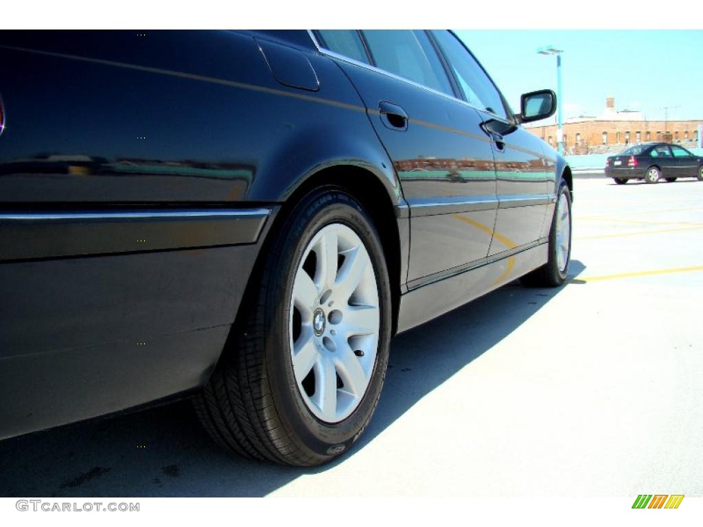 2001 7 Series 740iL Sedan - Orient Blue Metallic / Sand Beige photo #48