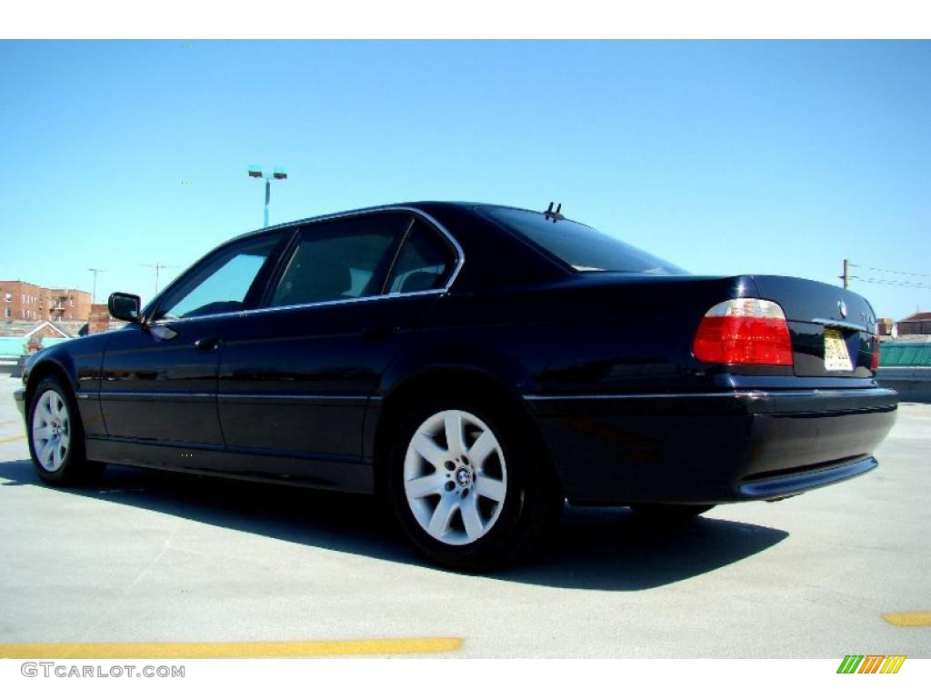 2001 7 Series 740iL Sedan - Orient Blue Metallic / Sand Beige photo #49