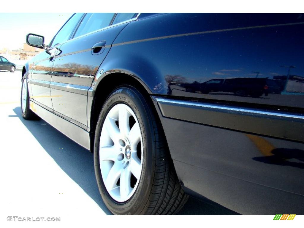 2001 7 Series 740iL Sedan - Orient Blue Metallic / Sand Beige photo #50