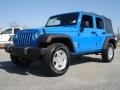 2011 Cosmos Blue Jeep Wrangler Unlimited Sport 4x4  photo #7