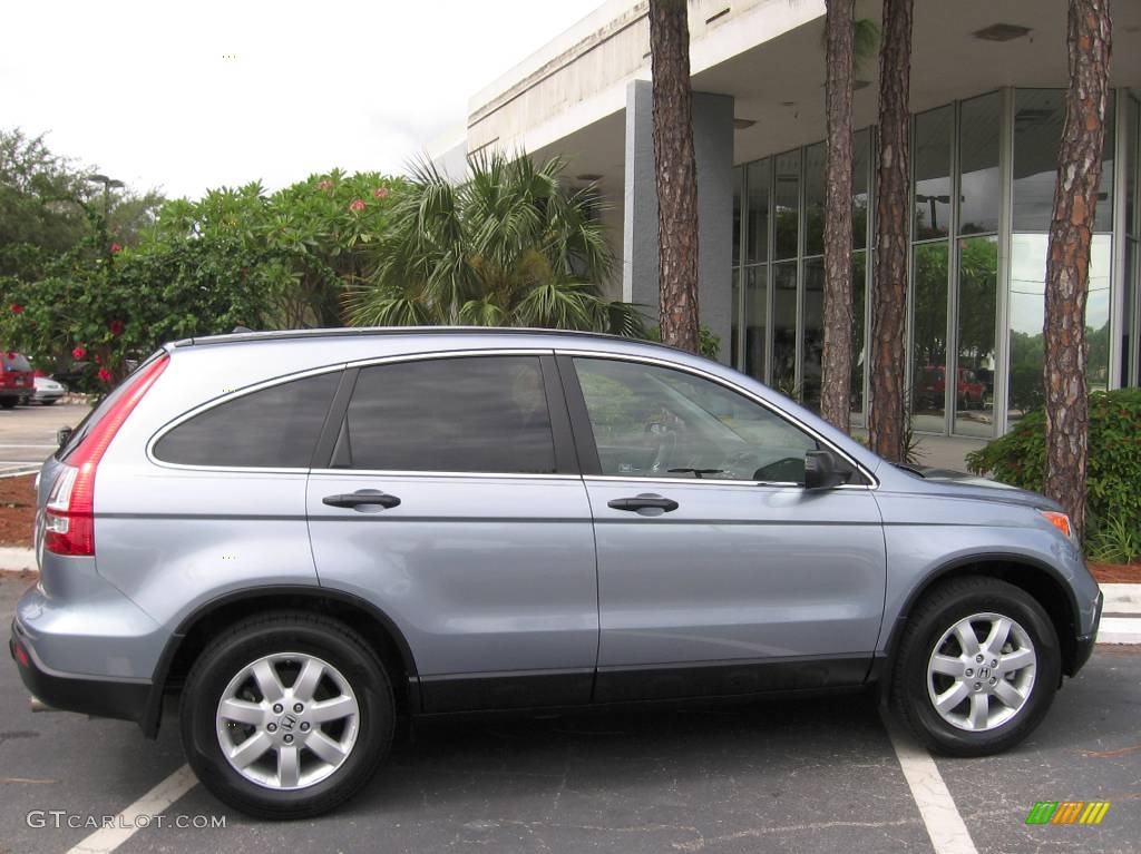 2008 CR-V EX 4WD - Glacier Blue Metallic / Gray photo #2