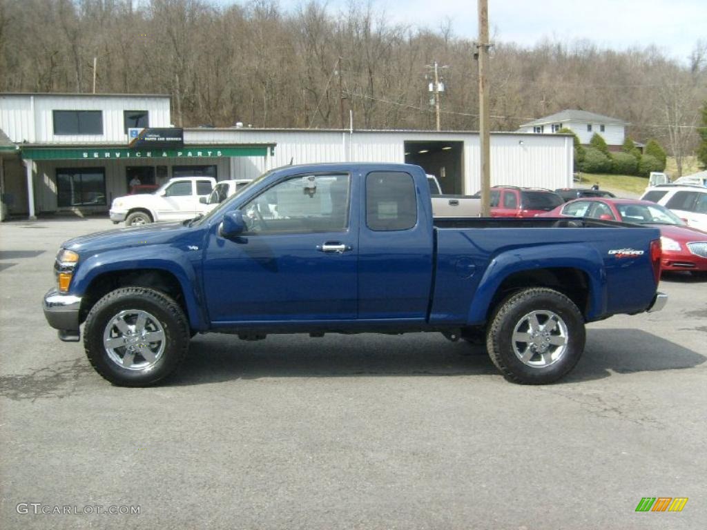 Navy Blue 2011 GMC Canyon SLE Extended Cab 4x4 Exterior Photo #46947411