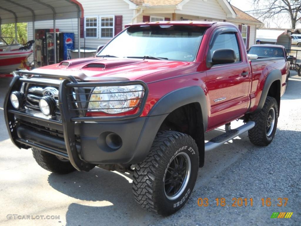 2006 Tacoma Regular Cab 4x4 - Impulse Red Pearl / Graphite Gray photo #1