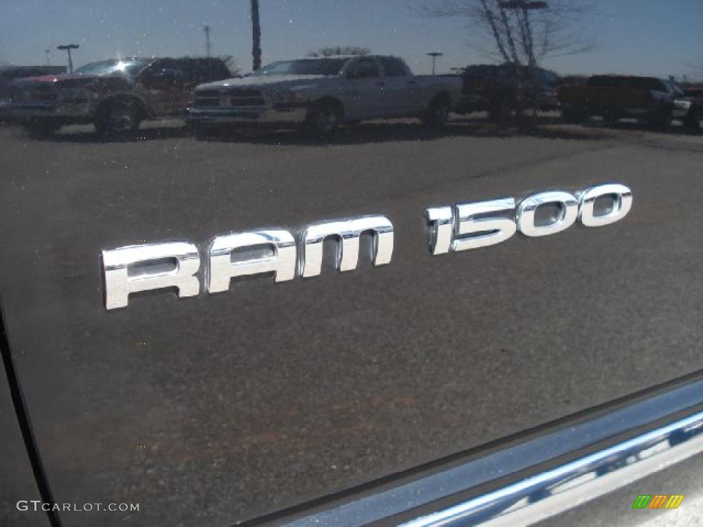 2007 Ram 1500 Laramie Mega Cab - Brilliant Black Crystal Pearl / Medium Slate Gray photo #33