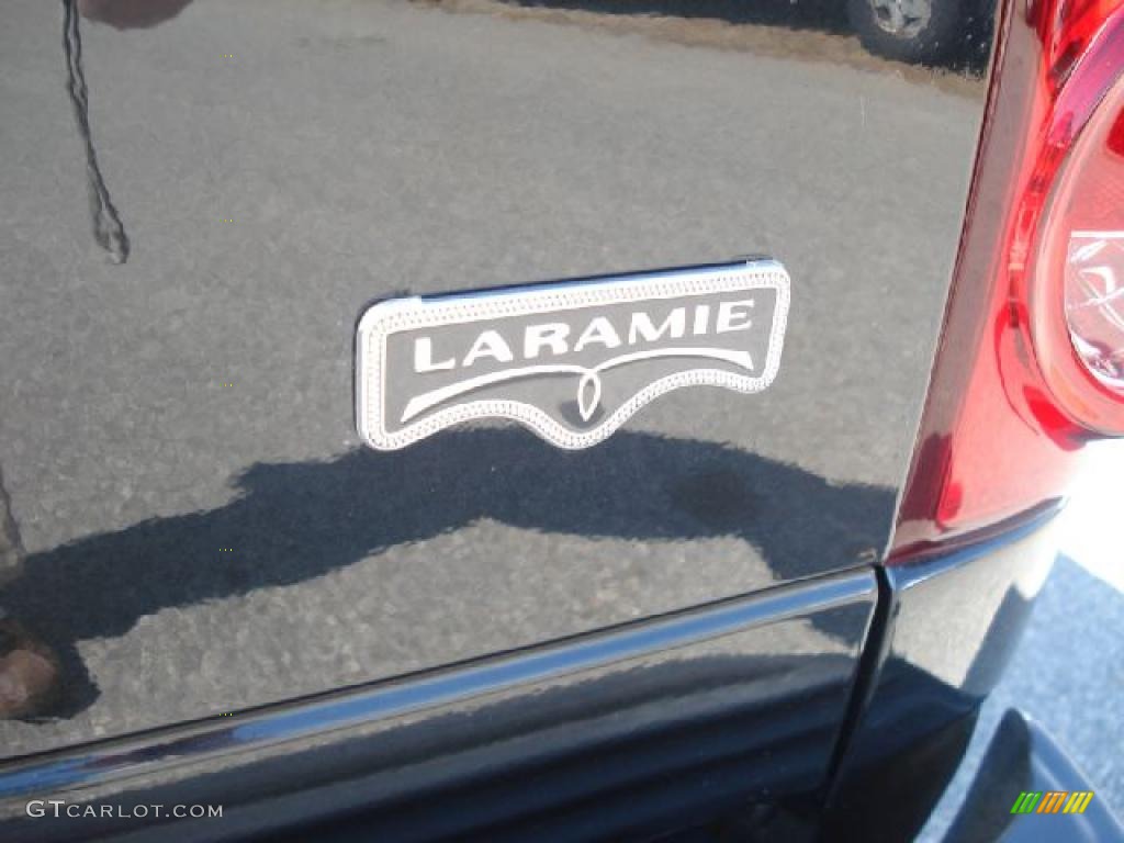 2007 Ram 1500 Laramie Mega Cab - Brilliant Black Crystal Pearl / Medium Slate Gray photo #35