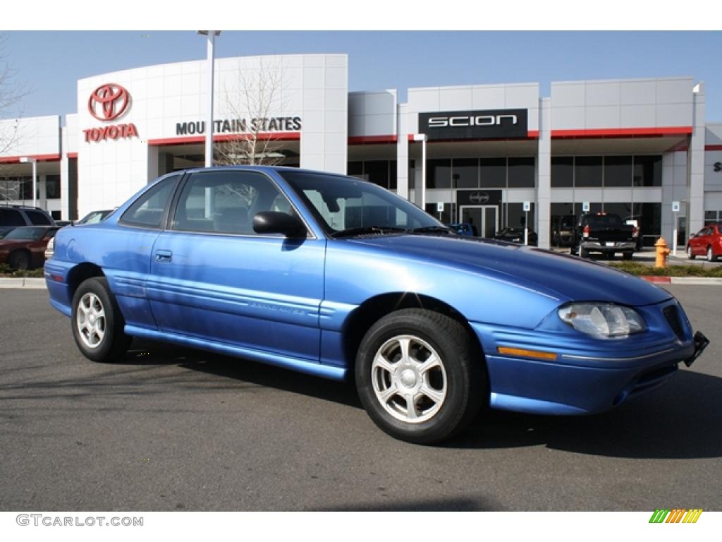 1996 Grand Am SE Coupe - Medium Blue Metallic / Pewter photo #1