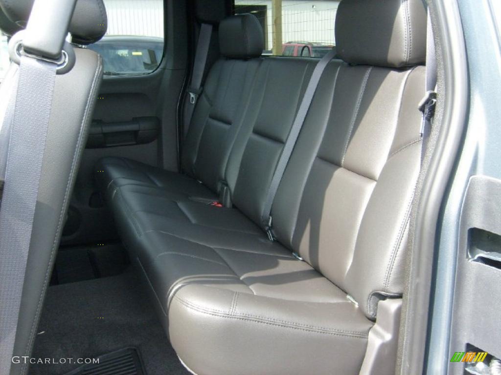Ebony Interior 2011 GMC Sierra 2500HD SLT Extended Cab 4x4 Photo #46948440