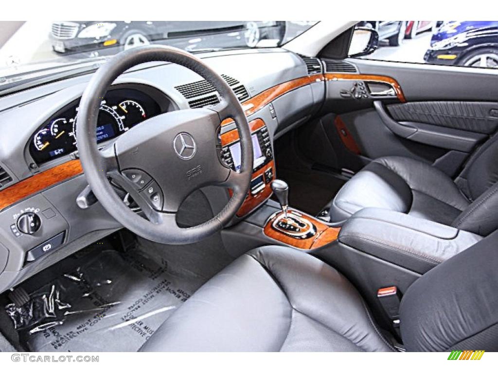 Black Interior 2004 Mercedes-Benz S 430 Sedan Photo #46948554