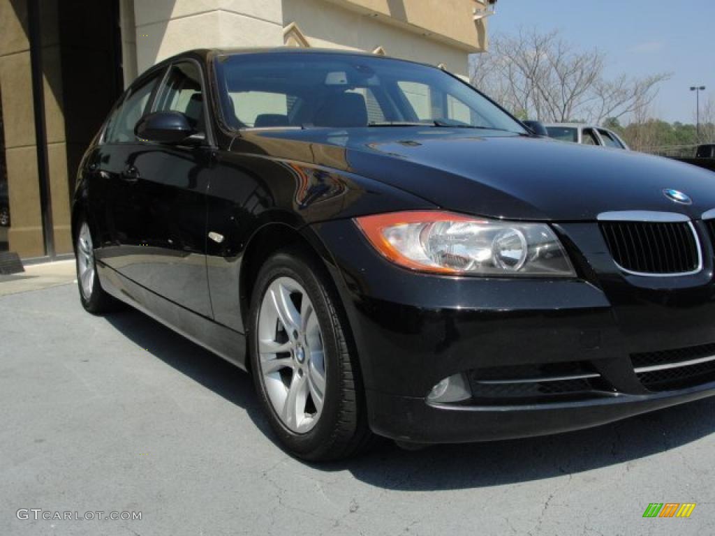 2008 3 Series 328i Sedan - Black Sapphire Metallic / Black photo #3