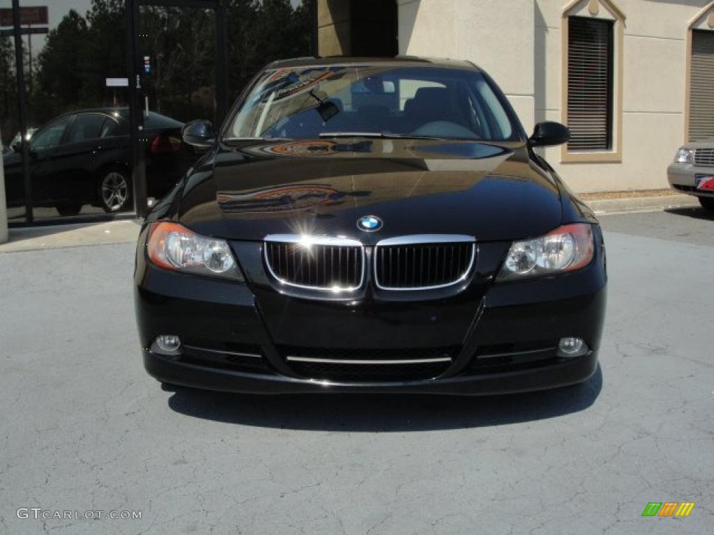 2008 3 Series 328i Sedan - Black Sapphire Metallic / Black photo #5