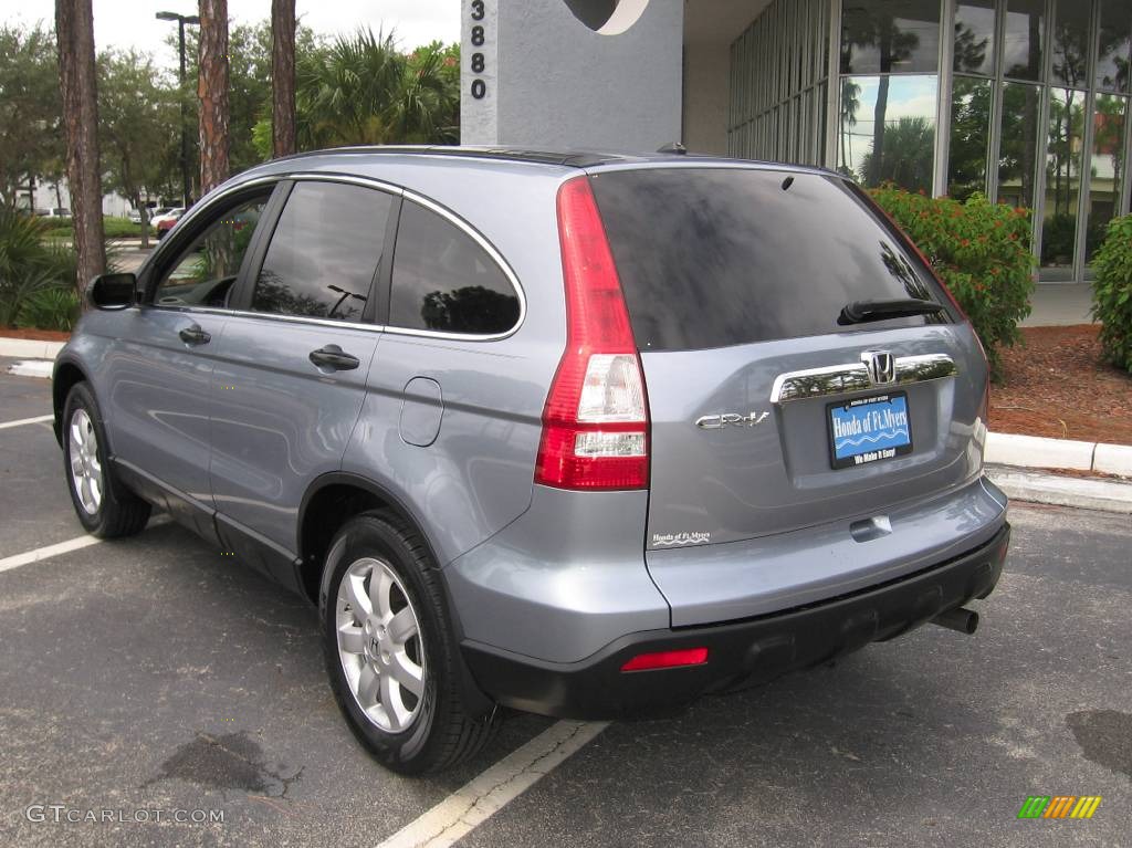 2008 CR-V EX 4WD - Glacier Blue Metallic / Gray photo #6
