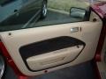 Light Parchment 2006 Ford Mustang V6 Deluxe Coupe Door Panel