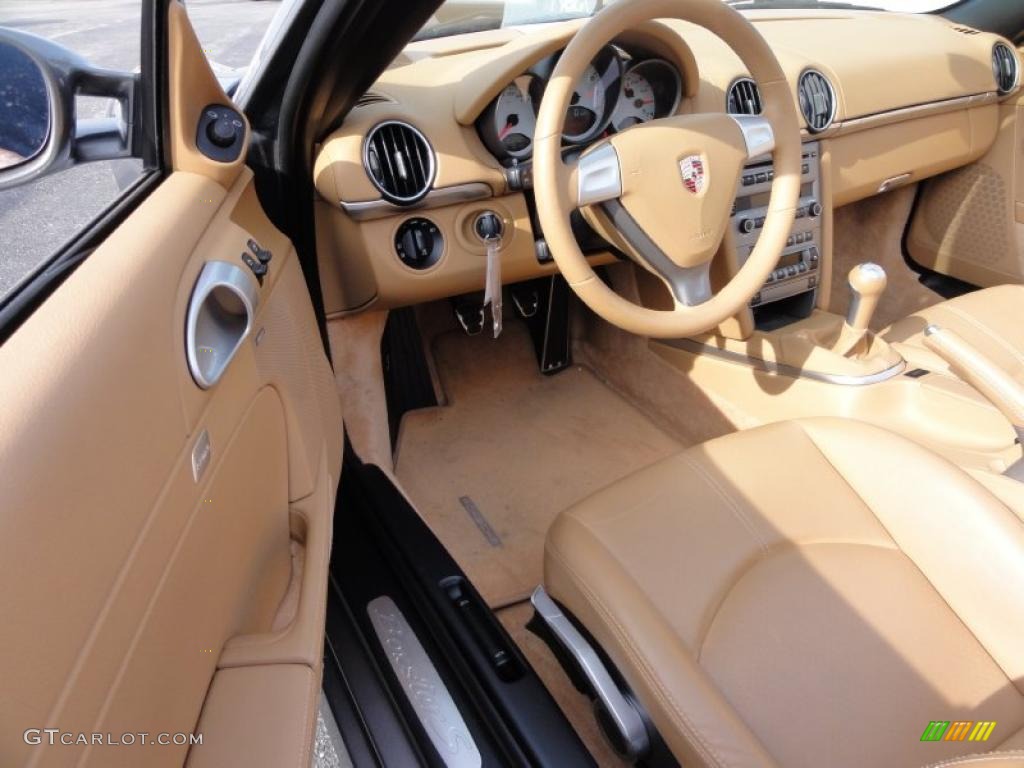 Sand Beige Interior 2008 Porsche Boxster S Photo #46949520