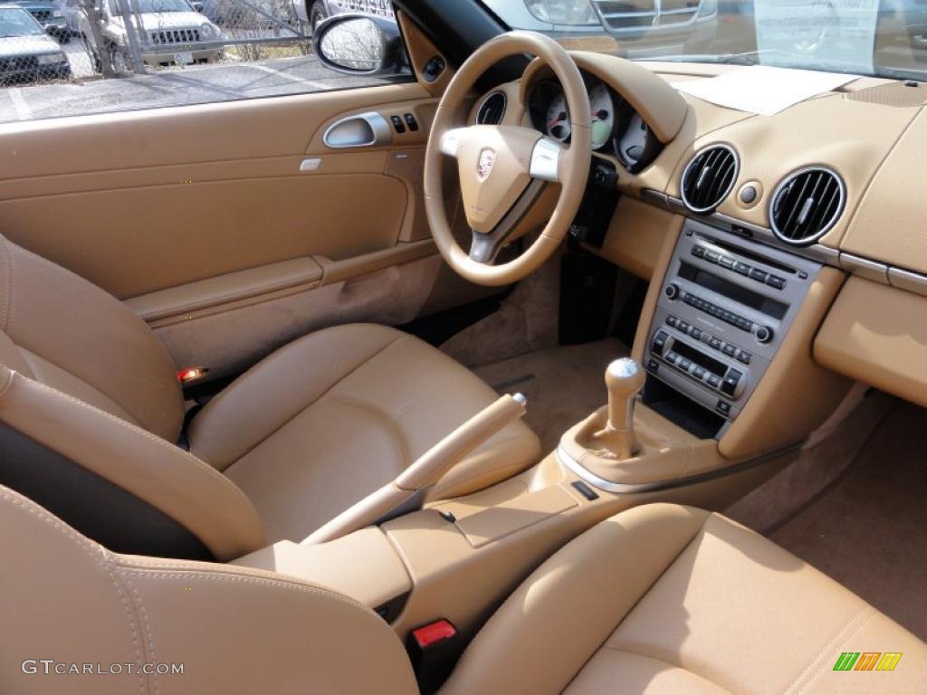 Sand Beige Interior 2008 Porsche Boxster S Photo #46949613