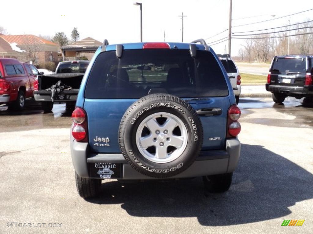 2005 Liberty Sport 4x4 - Atlantic Blue Pearlcoat / Medium Slate Gray photo #4