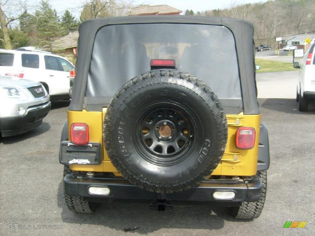 2003 Wrangler Sport 4x4 - Inca Gold Metallic / Dark Slate Gray photo #6