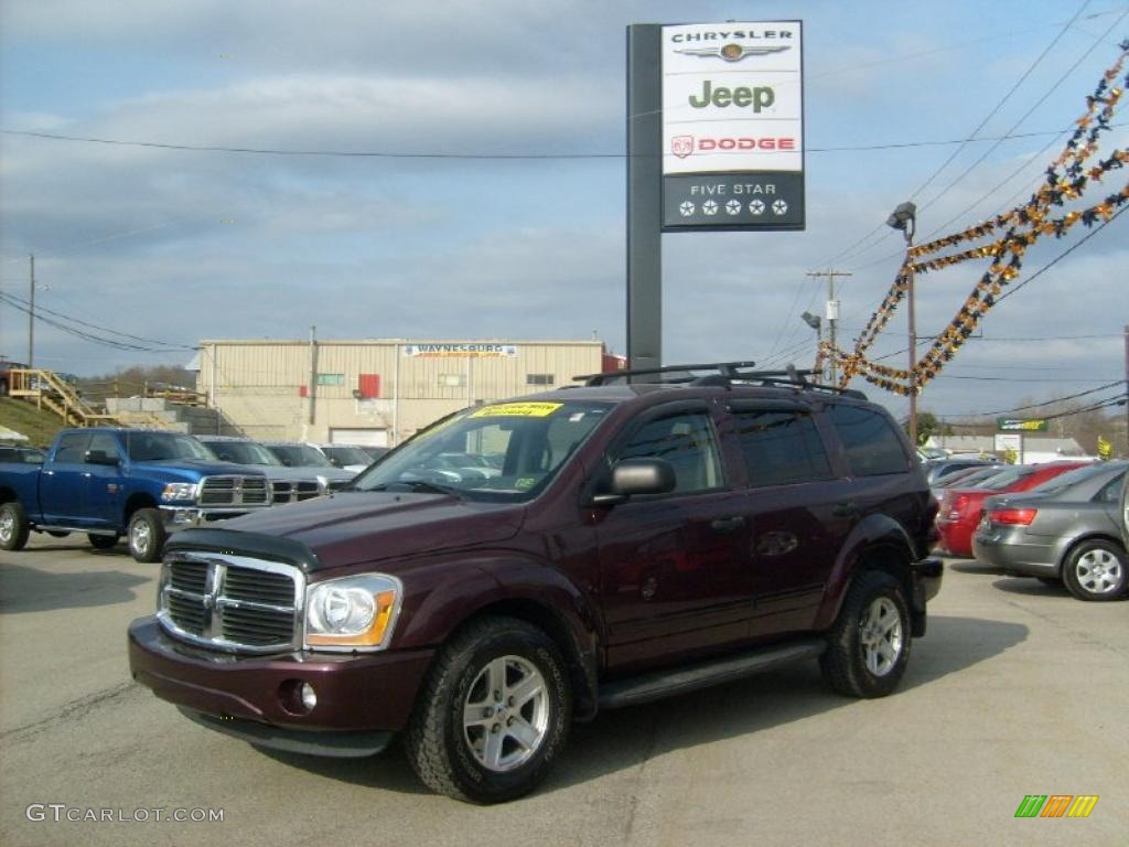 2004 Durango SLT 4x4 - Deep Molten Red Pearl / Medium Slate Gray photo #1