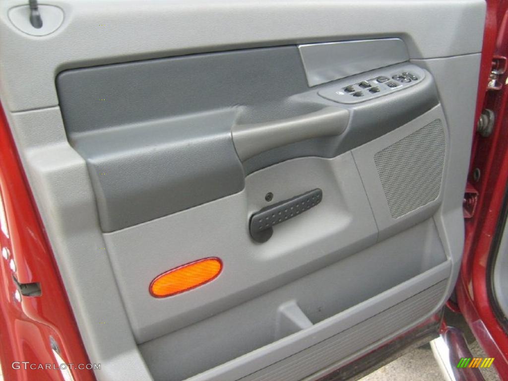 2008 Ram 3500 Big Horn Edition Quad Cab 4x4 Dually - Inferno Red Crystal Pearl / Medium Slate Gray photo #13