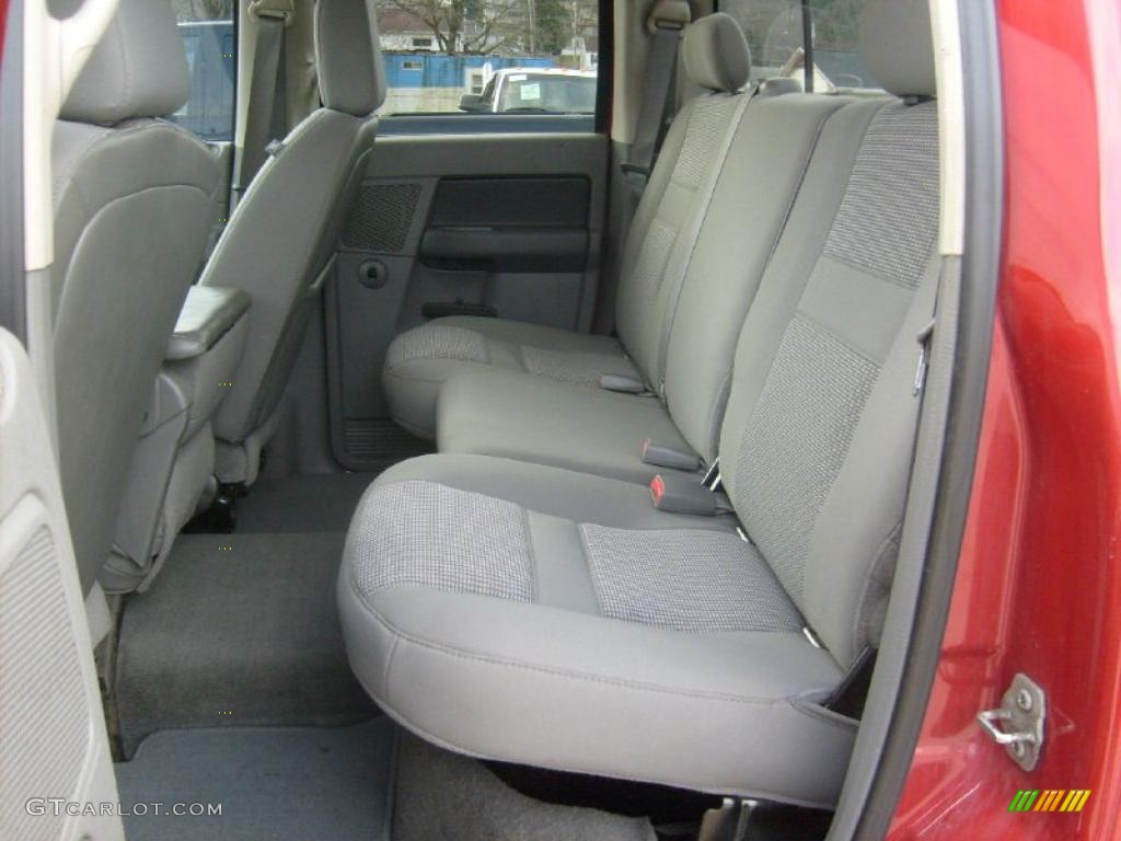 2008 Ram 3500 Big Horn Edition Quad Cab 4x4 Dually - Inferno Red Crystal Pearl / Medium Slate Gray photo #14