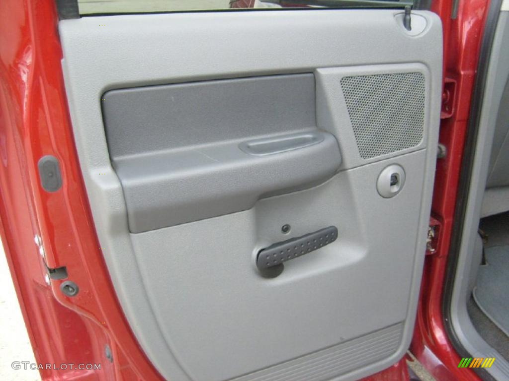 2008 Ram 3500 Big Horn Edition Quad Cab 4x4 Dually - Inferno Red Crystal Pearl / Medium Slate Gray photo #16