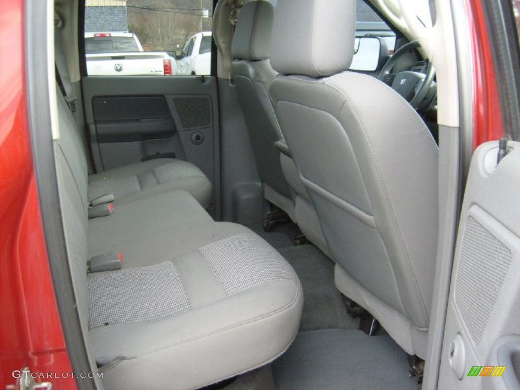 2008 Ram 3500 Big Horn Edition Quad Cab 4x4 Dually - Inferno Red Crystal Pearl / Medium Slate Gray photo #19