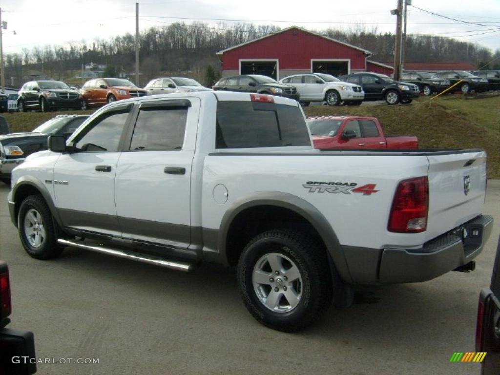 2010 Ram 1500 TRX4 Crew Cab 4x4 - Stone White / Dark Slate/Medium Graystone photo #3