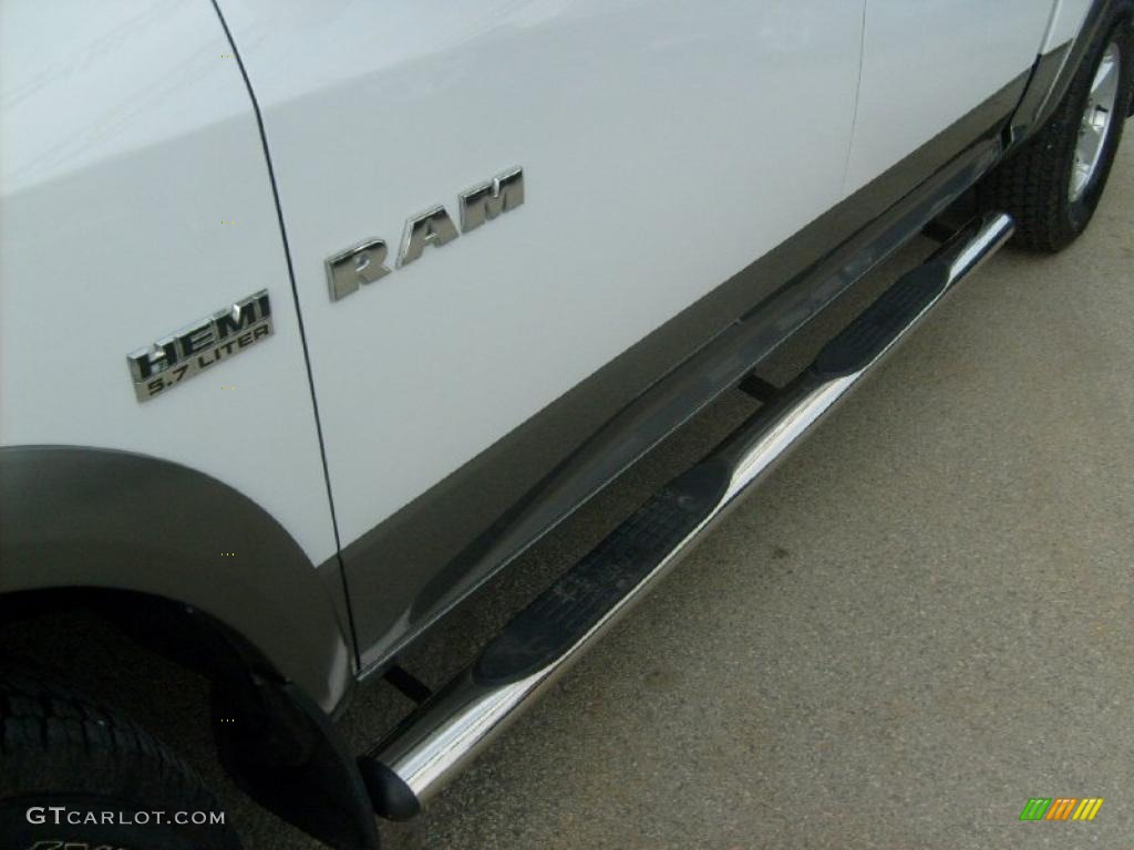 2010 Ram 1500 TRX4 Crew Cab 4x4 - Stone White / Dark Slate/Medium Graystone photo #10