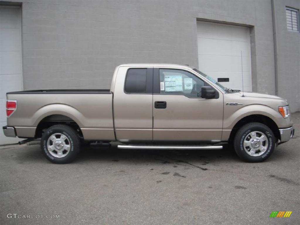 Pale Adobe Metallic 2011 Ford F150 XLT SuperCab Exterior Photo #46952646