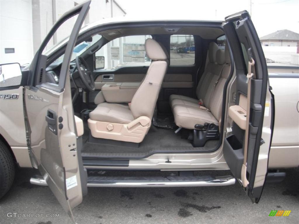 Pale Adobe Interior 2011 Ford F150 XLT SuperCab Photo #46952856