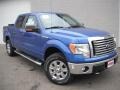 2011 Blue Flame Metallic Ford F150 XLT SuperCrew 4x4  photo #2