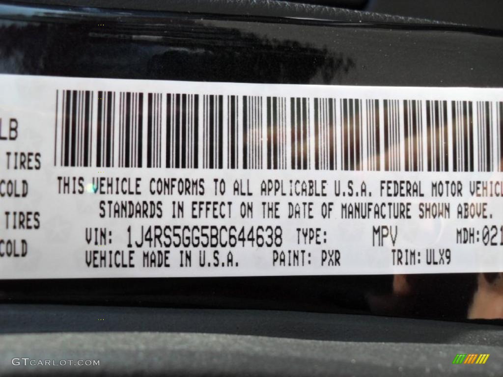 2011 Grand Cherokee Limited - Brilliant Black Crystal Pearl / Black photo #6