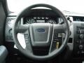 Steel Gray 2011 Ford F150 XLT SuperCrew 4x4 Steering Wheel