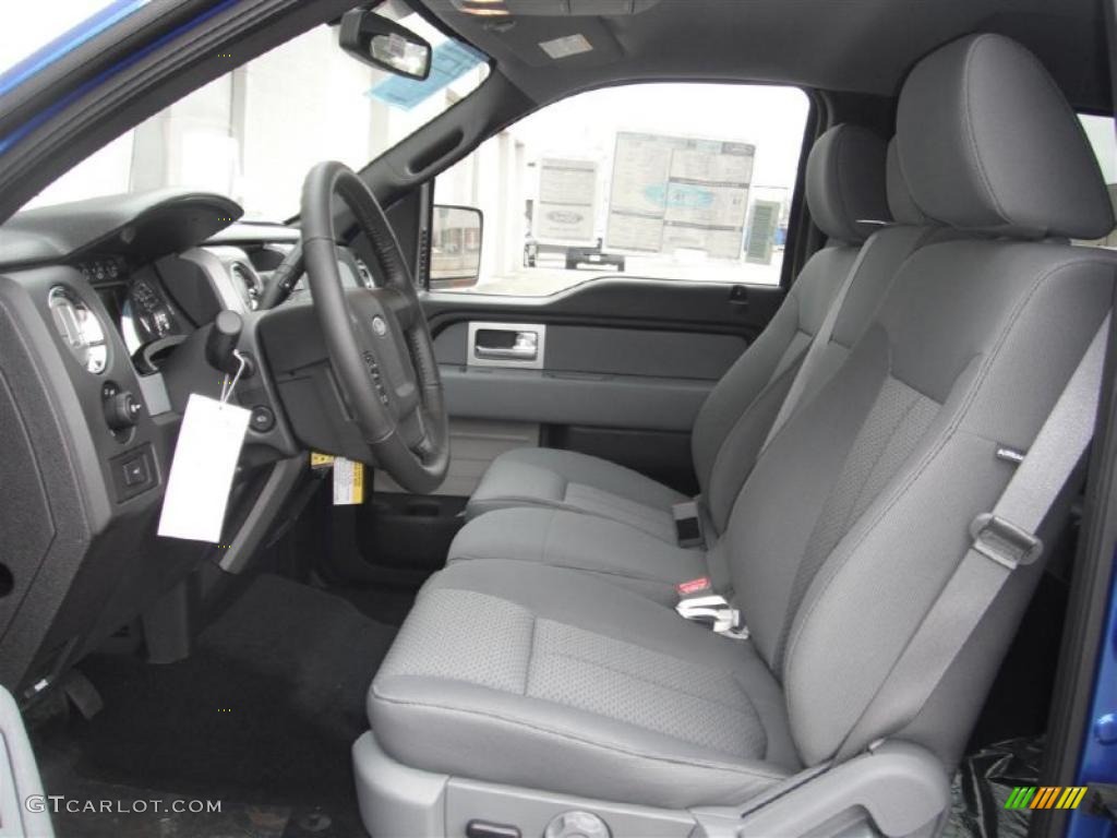 Steel Gray Interior 2011 Ford F150 XLT SuperCrew 4x4 Photo #46953171