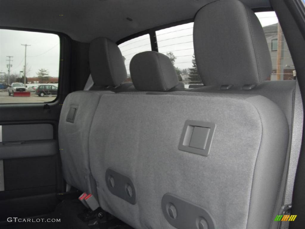 Steel Gray Interior 2011 Ford F150 XLT SuperCrew 4x4 Photo #46953204