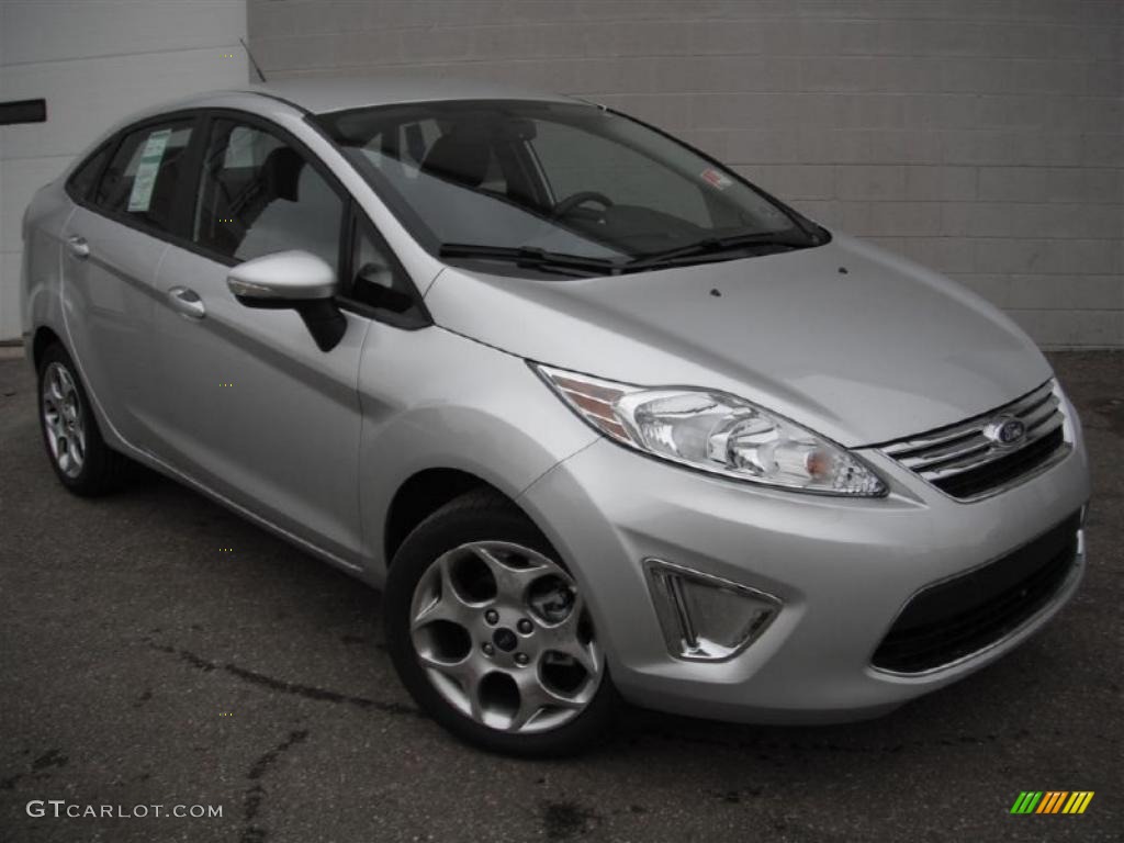 Ingot Silver Metallic 2011 Ford Fiesta SEL Sedan Exterior Photo #46953270