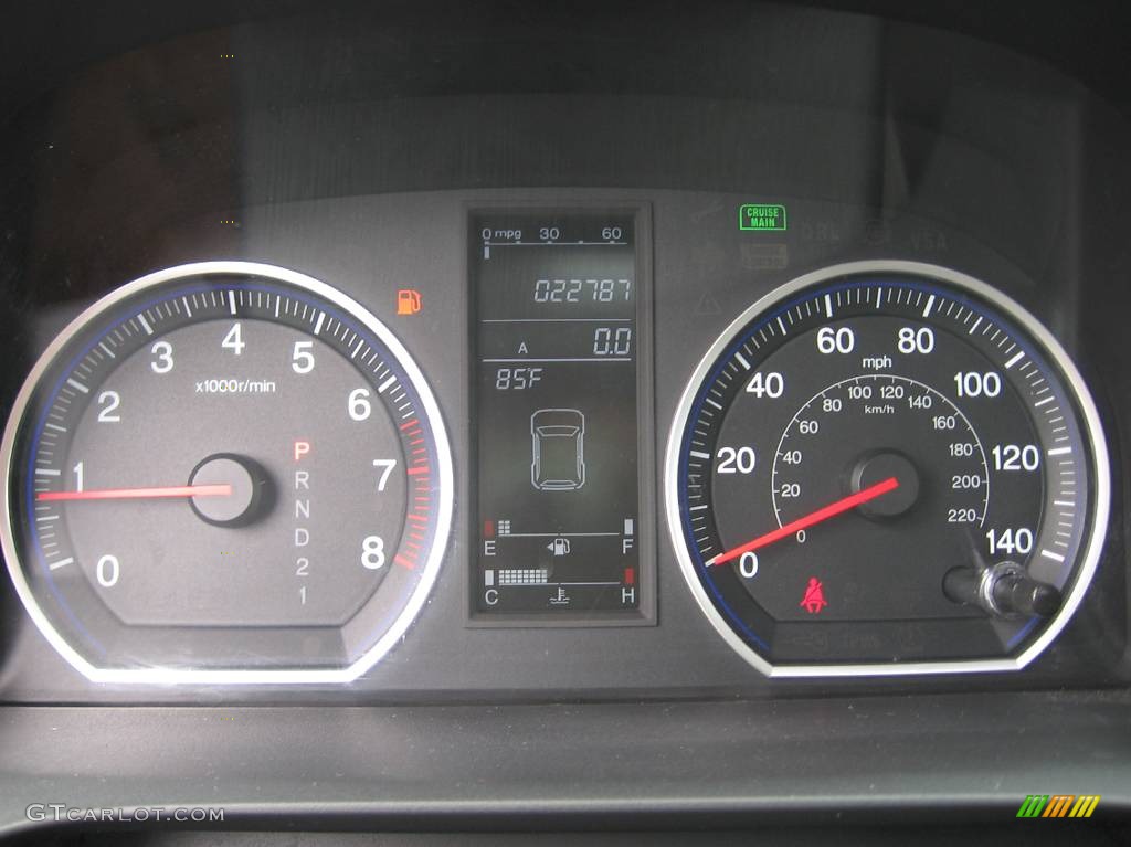 2008 CR-V EX 4WD - Glacier Blue Metallic / Gray photo #15