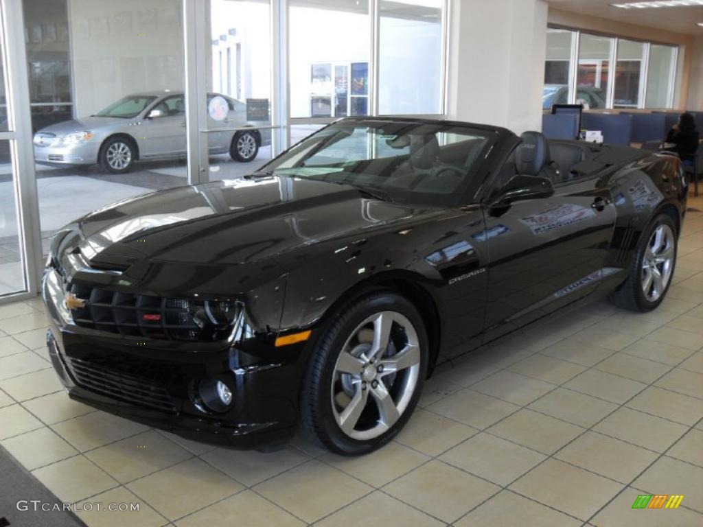 2011 Camaro SS/RS Convertible - Black / Black photo #1