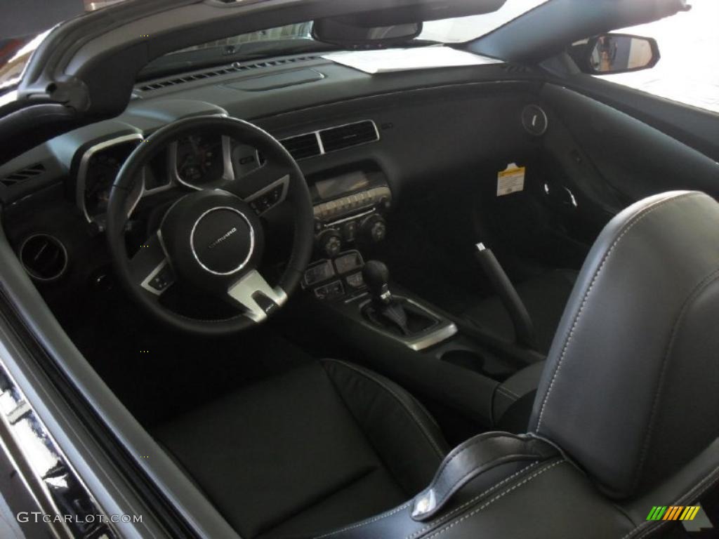 Black Interior 2011 Chevrolet Camaro SS/RS Convertible Photo #46954047