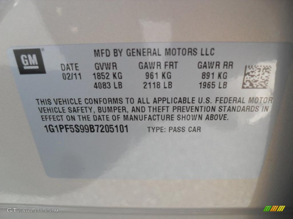 2011 Cruze LT - Gold Mist Metallic / Jet Black photo #6