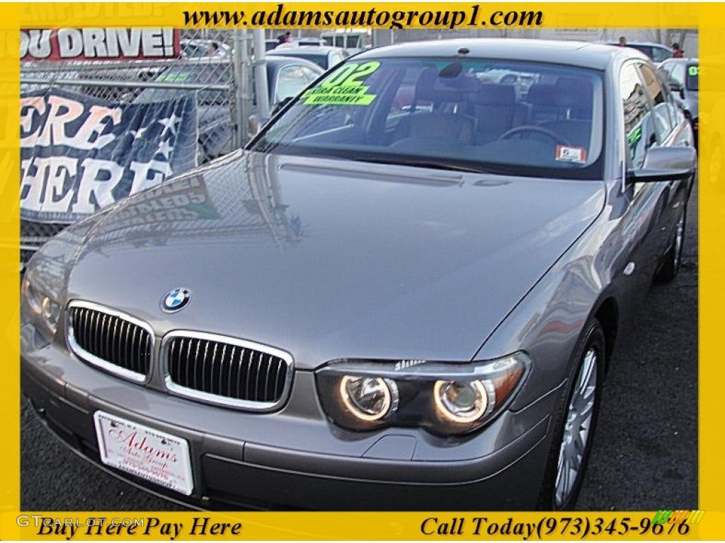 2002 7 Series 745i Sedan - Titanium Grey Metallic / Black photo #1